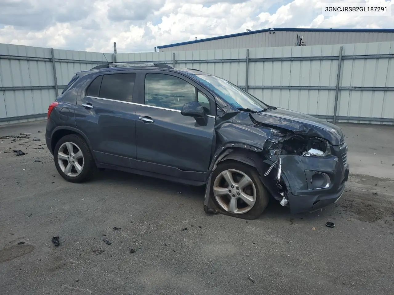 2016 Chevrolet Trax Ltz VIN: 3GNCJRSB2GL187291 Lot: 62233605