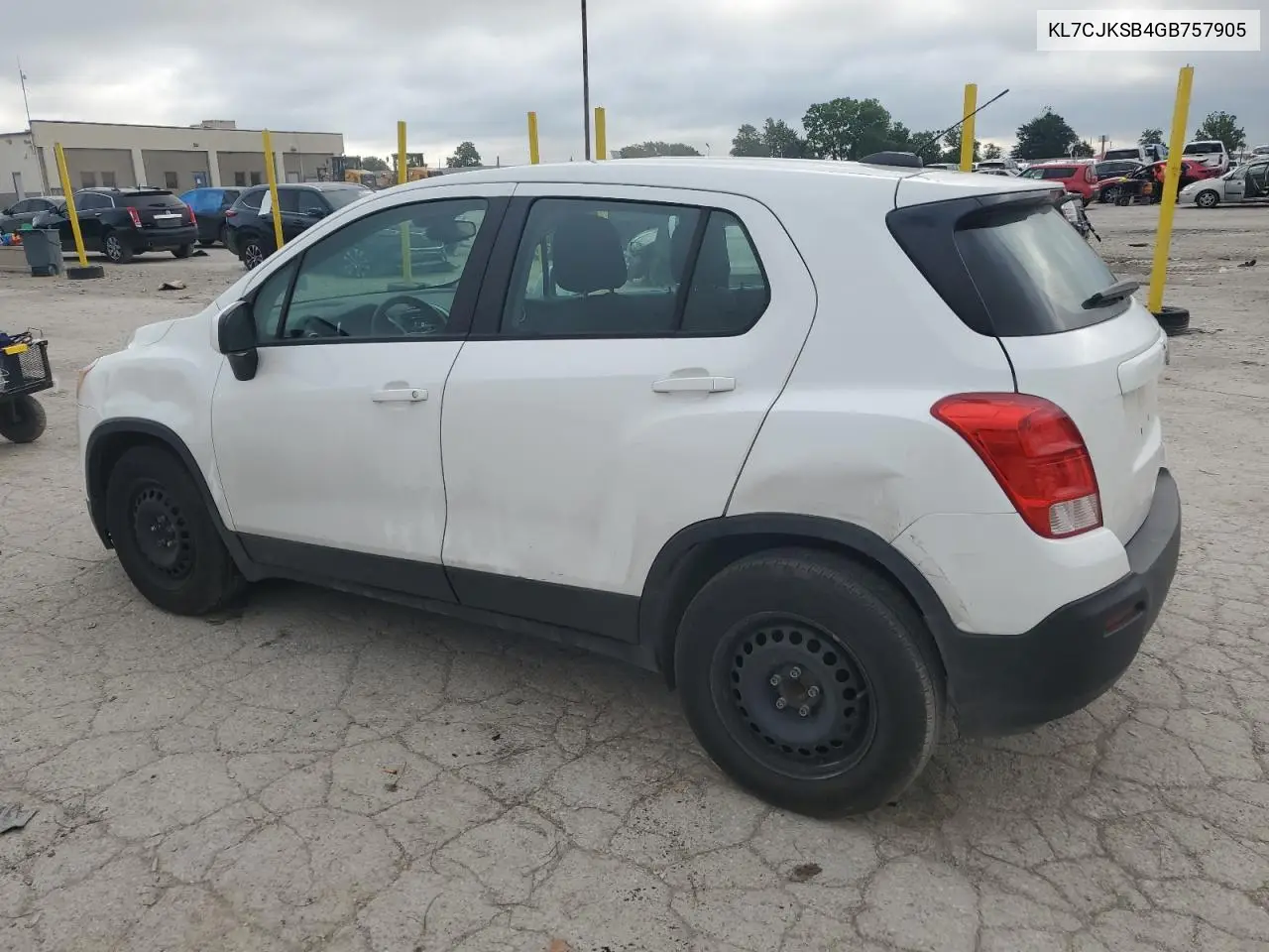 2016 Chevrolet Trax Ls VIN: KL7CJKSB4GB757905 Lot: 62882065