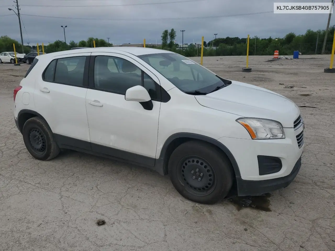 2016 Chevrolet Trax Ls VIN: KL7CJKSB4GB757905 Lot: 62882065