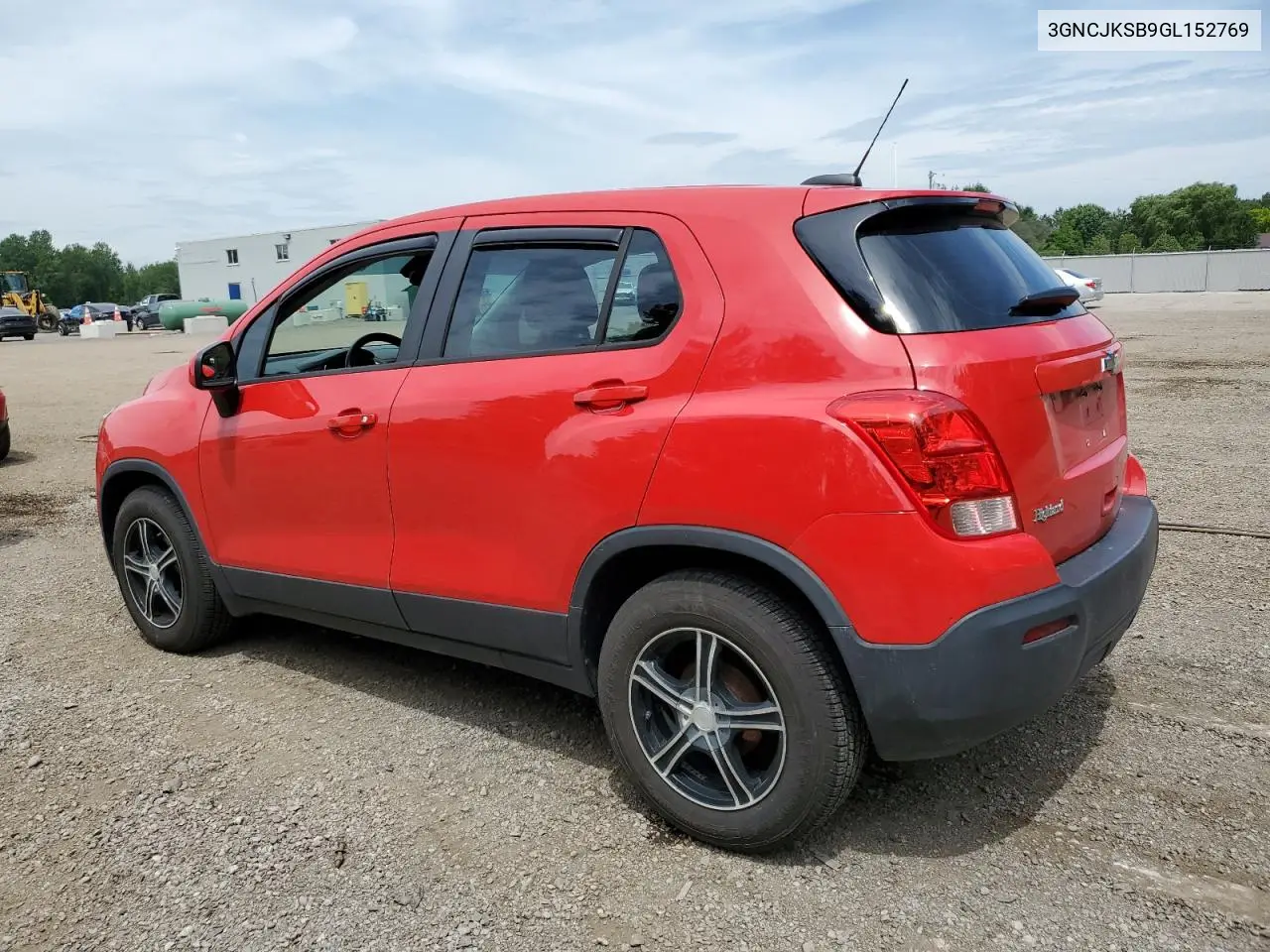 2016 Chevrolet Trax Ls VIN: 3GNCJKSB9GL152769 Lot: 62935495