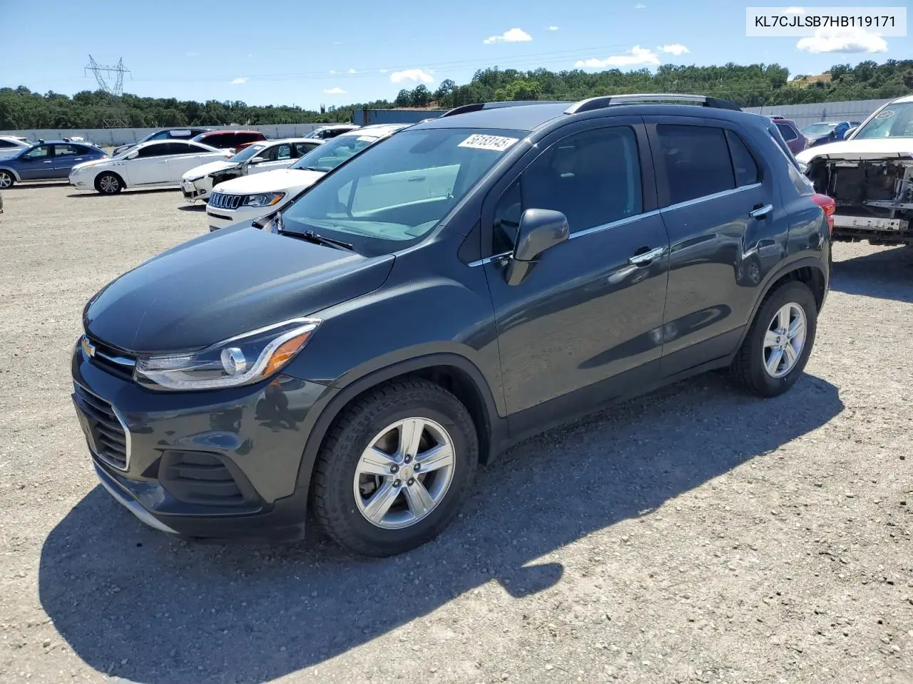 2017 Chevrolet Trax 1Lt VIN: KL7CJLSB7HB119171 Lot: 56183145