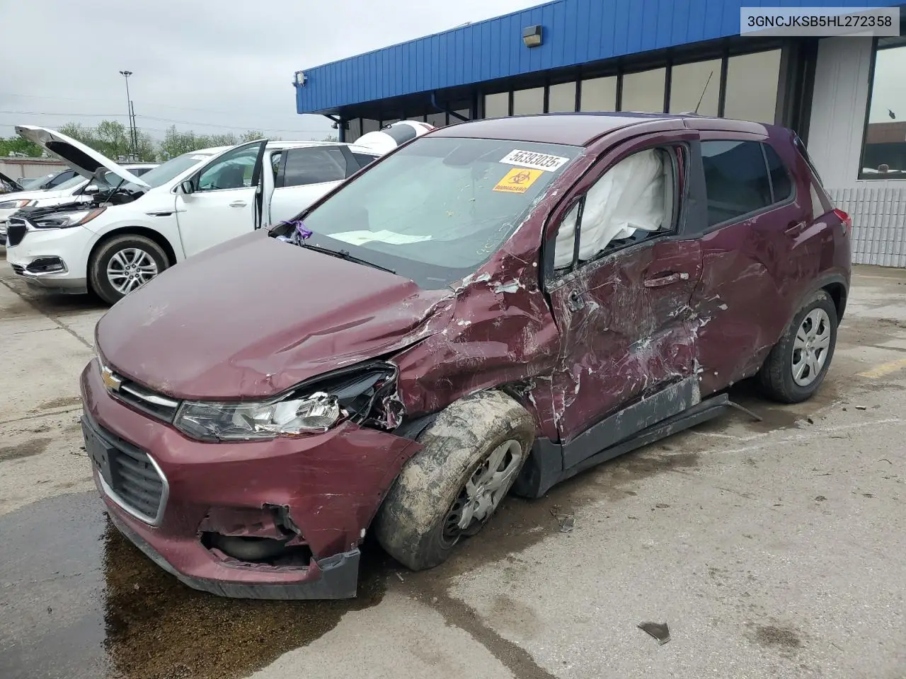2017 Chevrolet Trax Ls VIN: 3GNCJKSB5HL272358 Lot: 56393035