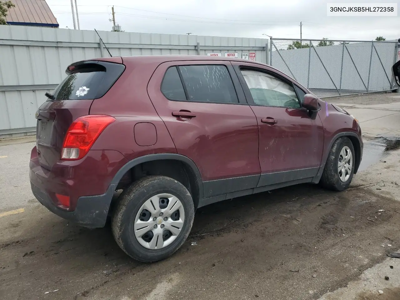 2017 Chevrolet Trax Ls VIN: 3GNCJKSB5HL272358 Lot: 56393035