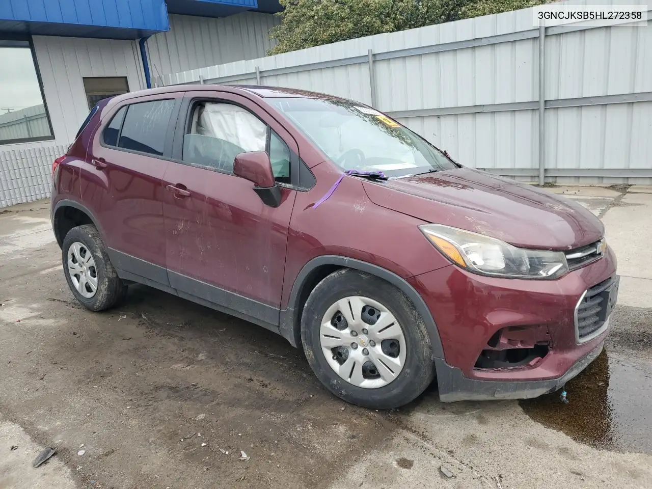 2017 Chevrolet Trax Ls VIN: 3GNCJKSB5HL272358 Lot: 56393035