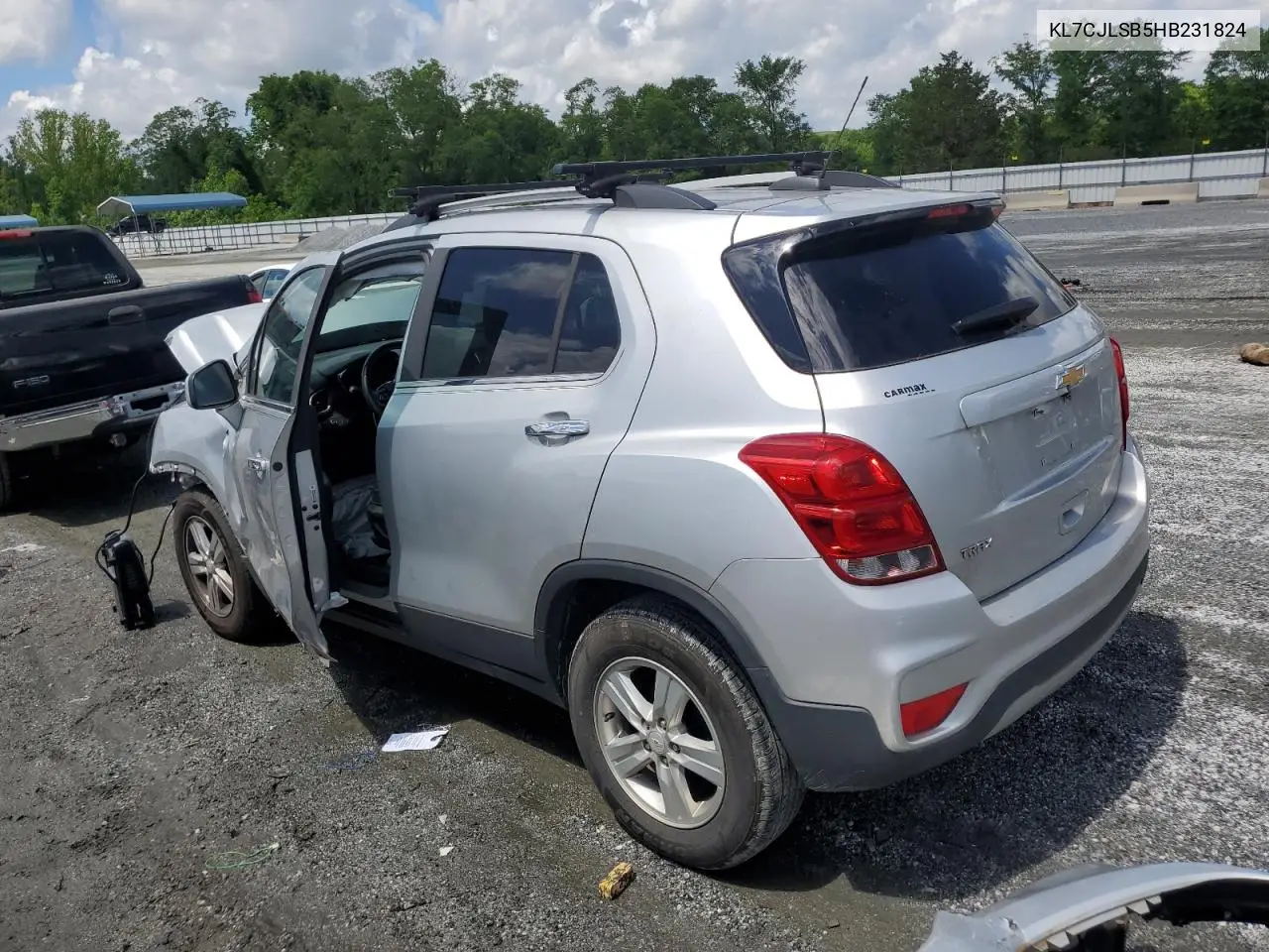 2017 Chevrolet Trax 1Lt VIN: KL7CJLSB5HB231824 Lot: 56625485