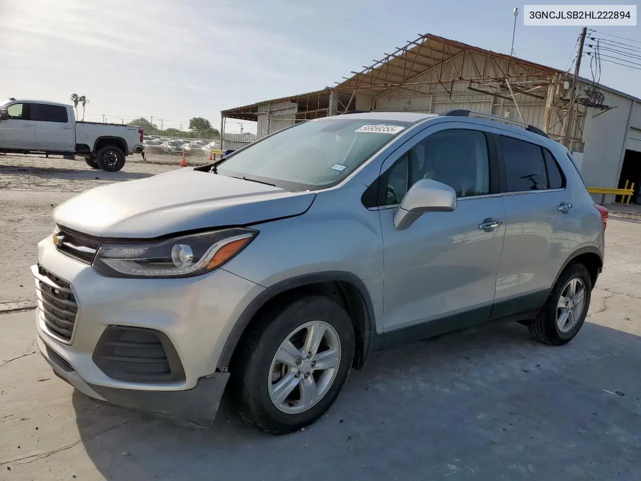 2017 Chevrolet Trax 1Lt VIN: 3GNCJLSB2HL222894 Lot: 56959355