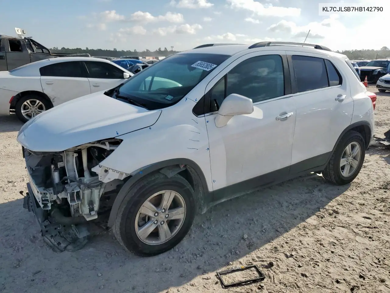 2017 Chevrolet Trax 1Lt VIN: KL7CJLSB7HB142790 Lot: 65652805