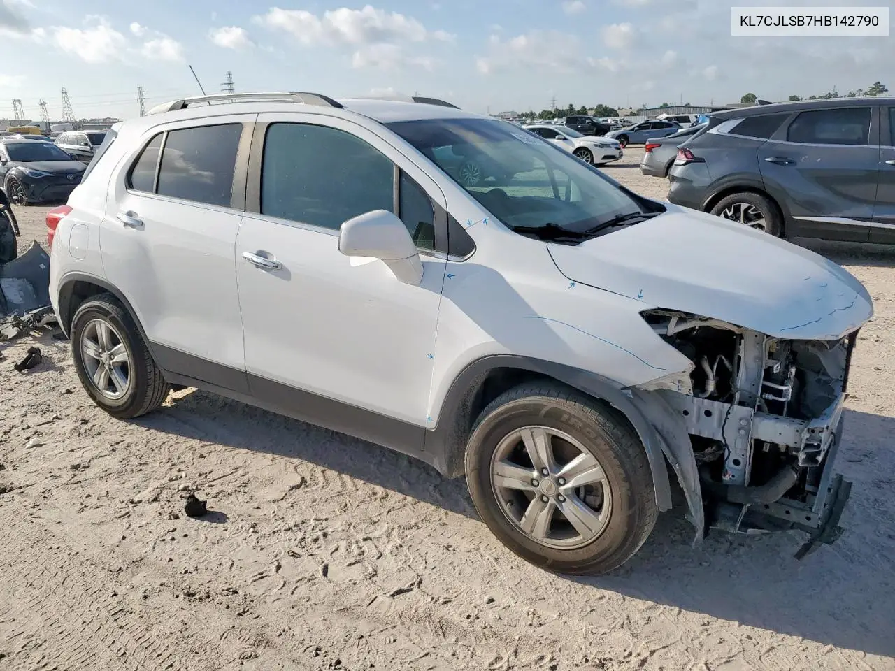 2017 Chevrolet Trax 1Lt VIN: KL7CJLSB7HB142790 Lot: 65652805