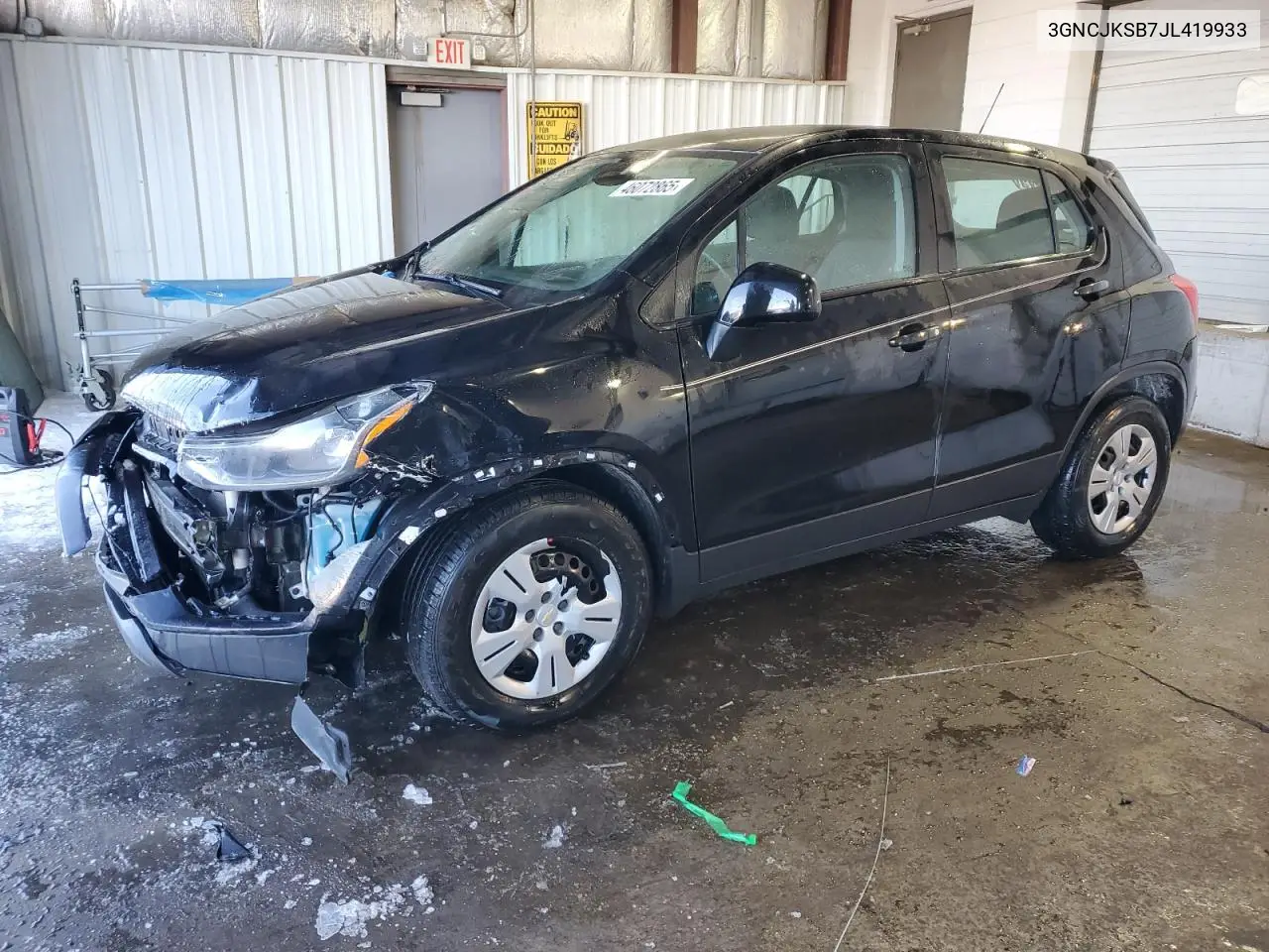 2018 Chevrolet Trax Ls VIN: 3GNCJKSB7JL419933 Lot: 46072865