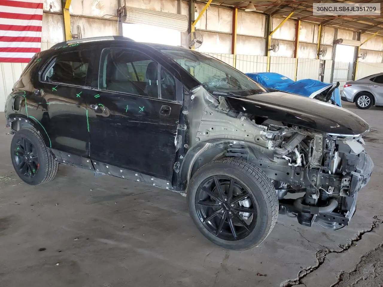2018 Chevrolet Trax 1Lt VIN: 3GNCJLSB4JL351709 Lot: 50096785