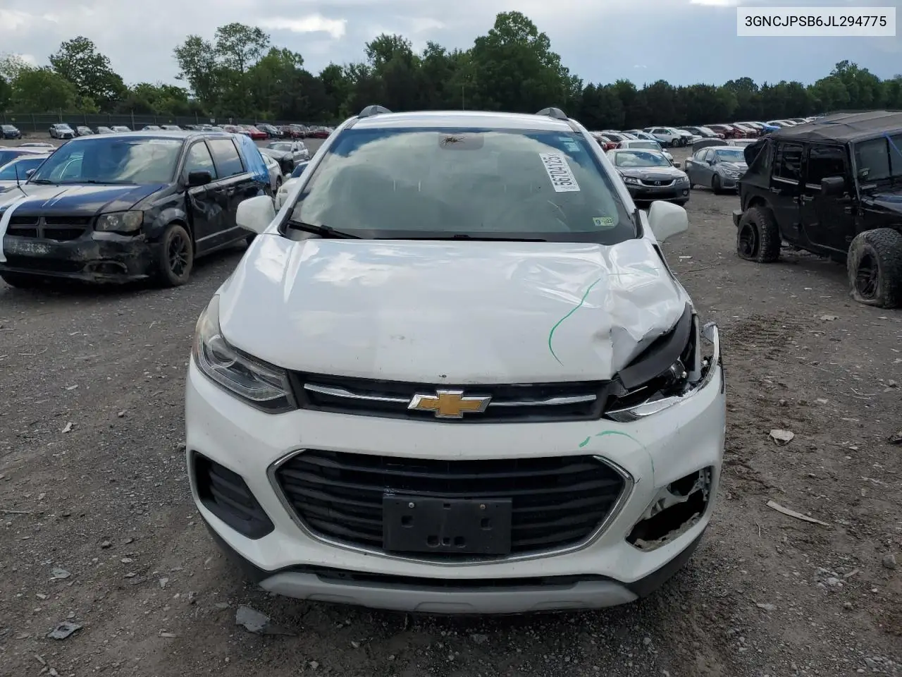 2018 Chevrolet Trax 1Lt VIN: 3GNCJPSB6JL294775 Lot: 56704125