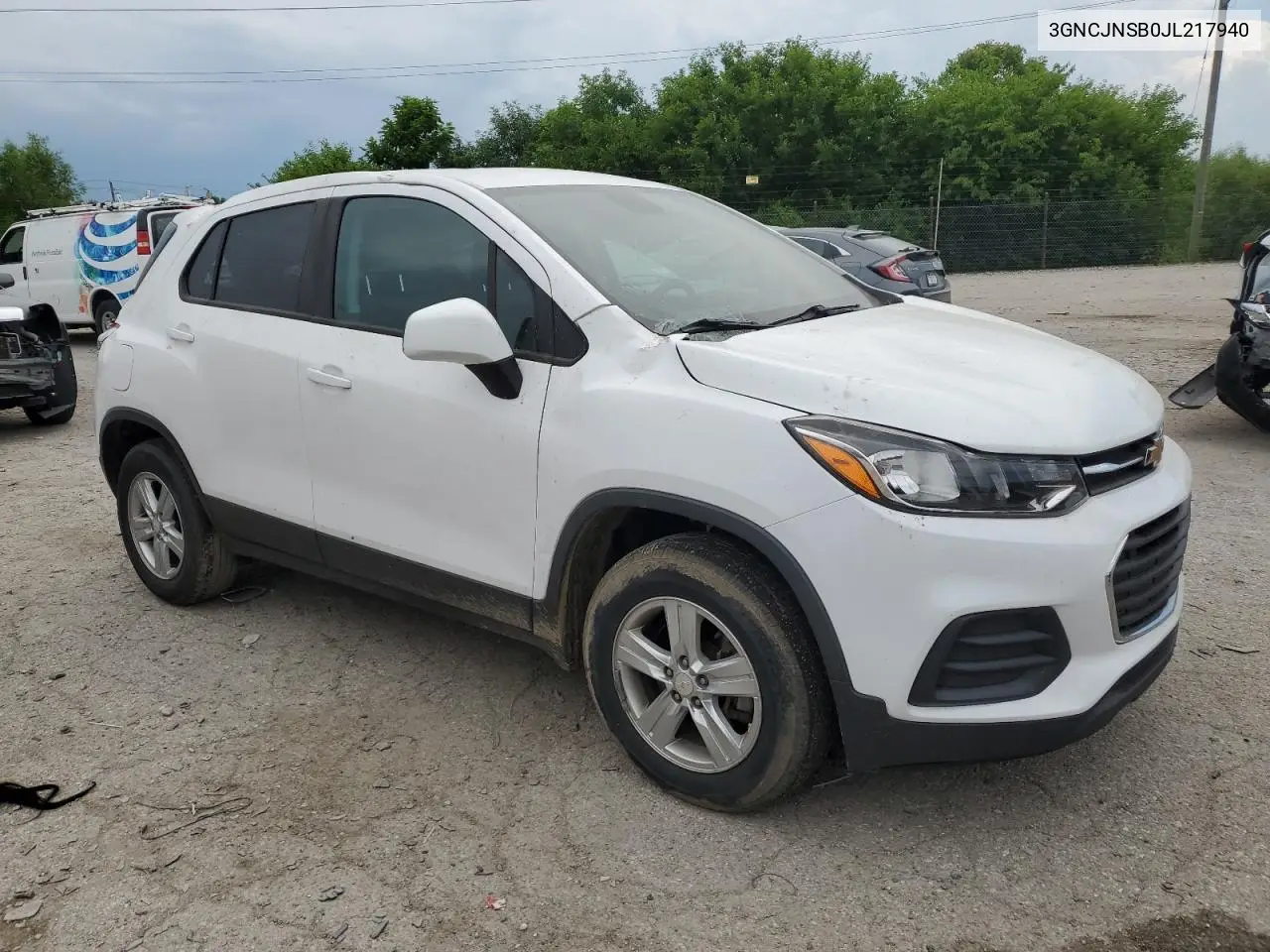 2018 Chevrolet Trax Ls VIN: 3GNCJNSB0JL217940 Lot: 61951195