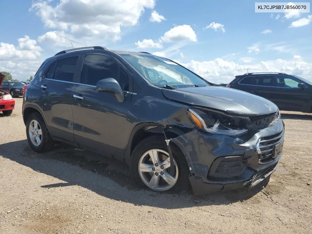 2018 Chevrolet Trax 1Lt VIN: KL7CJPSB7JB560070 Lot: 62738955