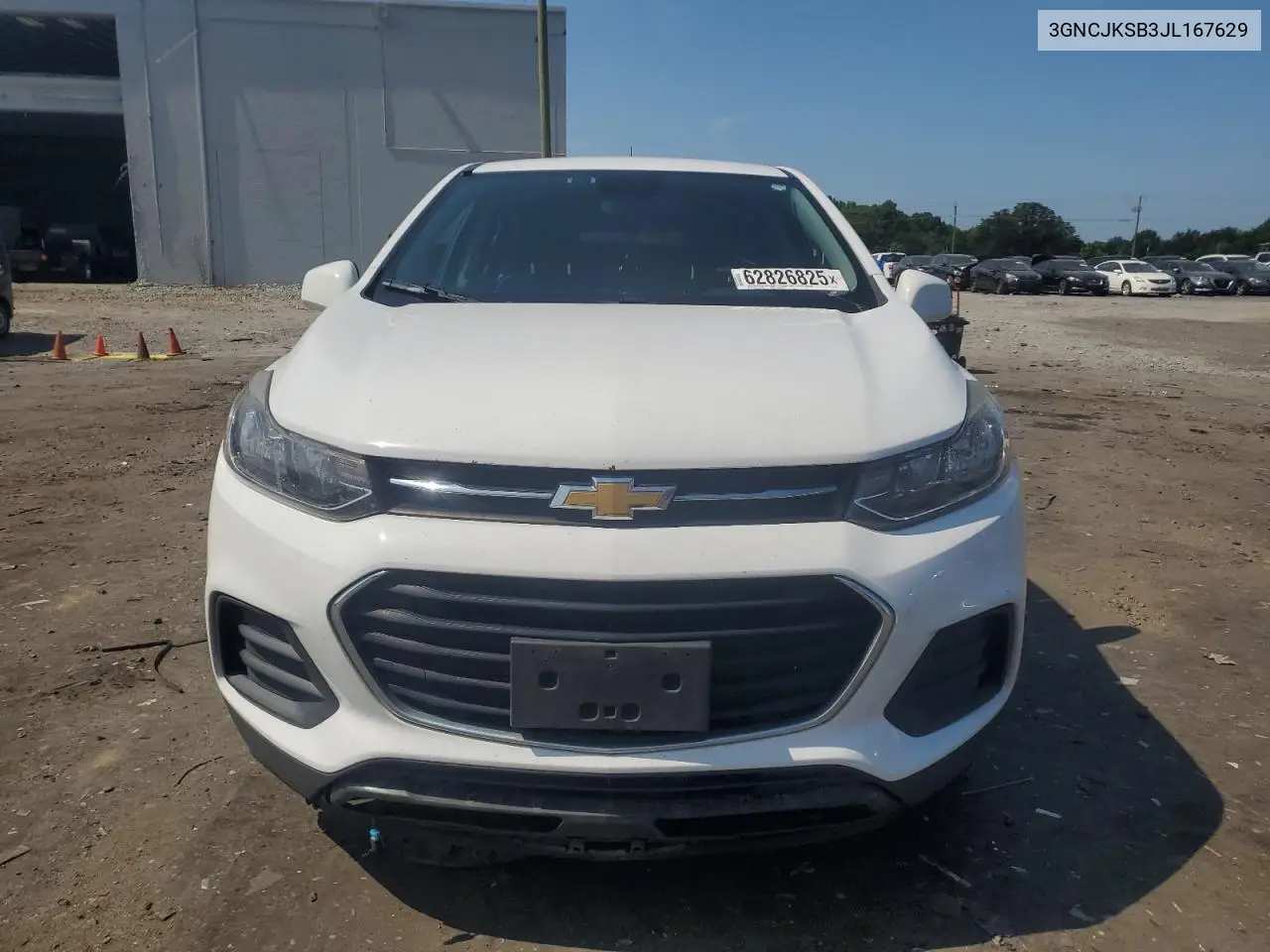 2018 Chevrolet Trax Ls VIN: 3GNCJKSB3JL167629 Lot: 62826825