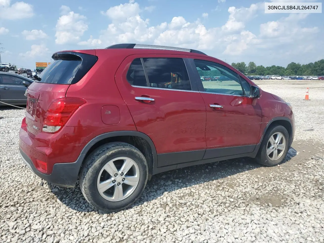 2018 Chevrolet Trax 1Lt VIN: 3GNCJLSB4JL264747 Lot: 62953595