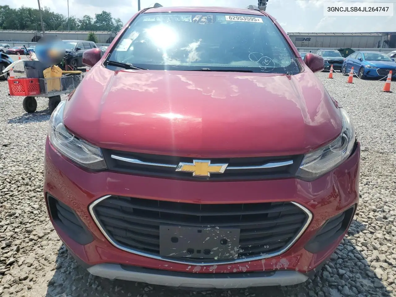 2018 Chevrolet Trax 1Lt VIN: 3GNCJLSB4JL264747 Lot: 62953595