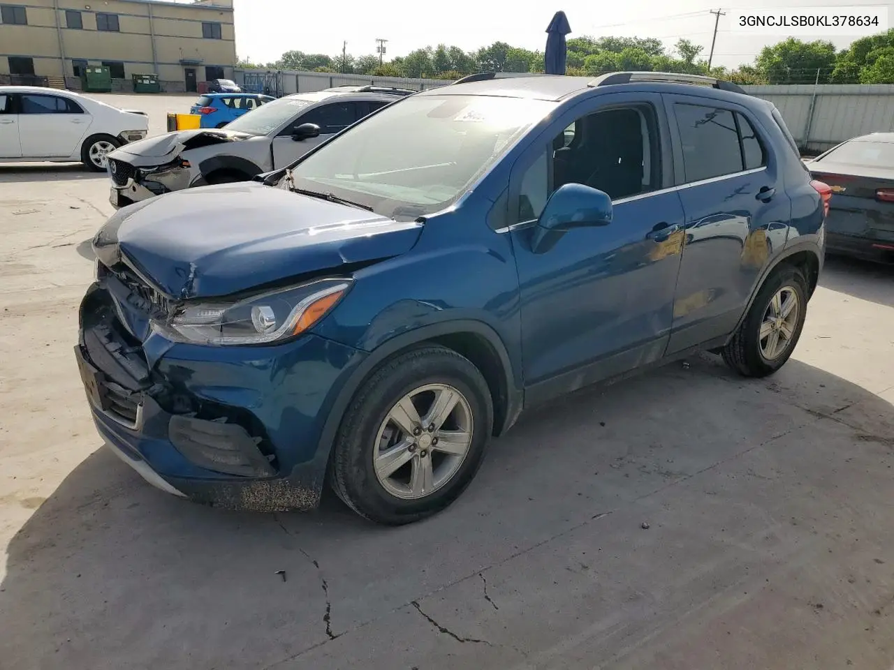 2019 Chevrolet Trax 1Lt VIN: 3GNCJLSB0KL378634 Lot: 54539425