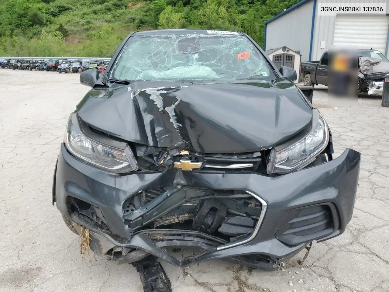2019 Chevrolet Trax Ls VIN: 3GNCJNSB8KL137836 Lot: 56178695