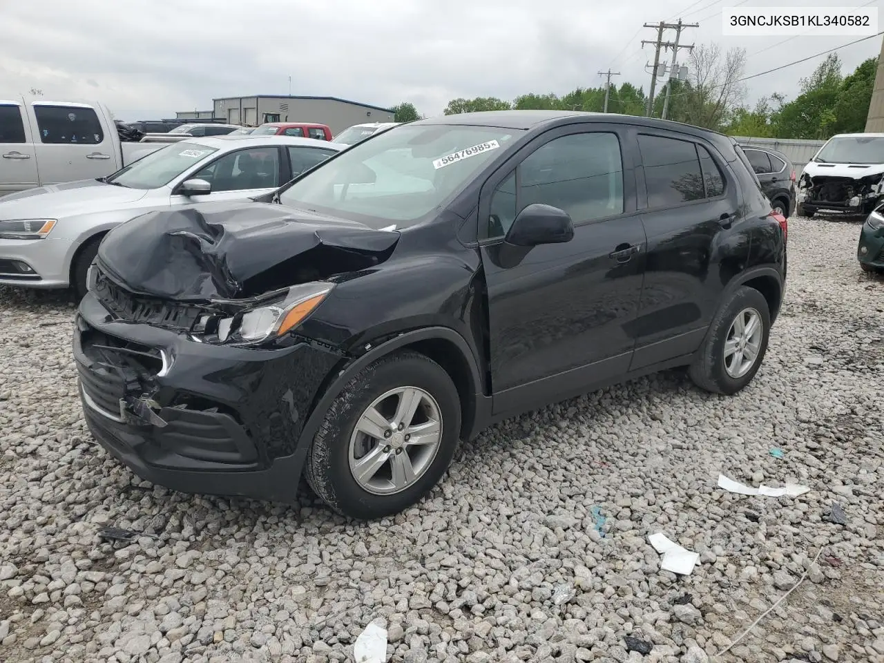 2019 Chevrolet Trax Ls VIN: 3GNCJKSB1KL340582 Lot: 56476985