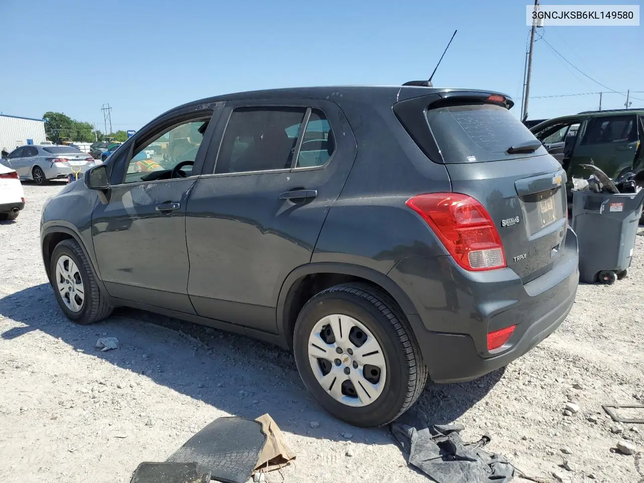 2019 Chevrolet Trax Ls VIN: 3GNCJKSB6KL149580 Lot: 56575195