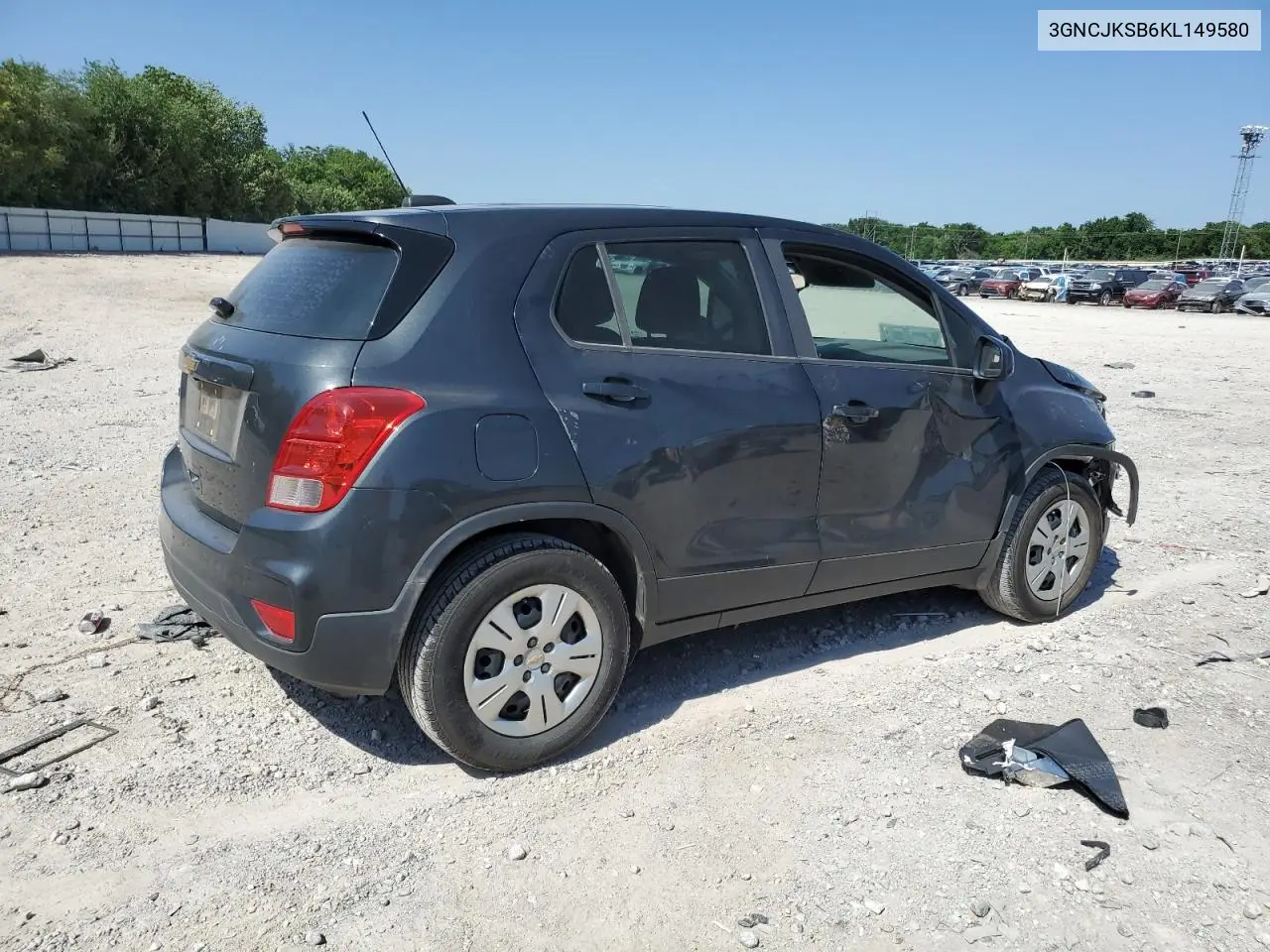 2019 Chevrolet Trax Ls VIN: 3GNCJKSB6KL149580 Lot: 56575195
