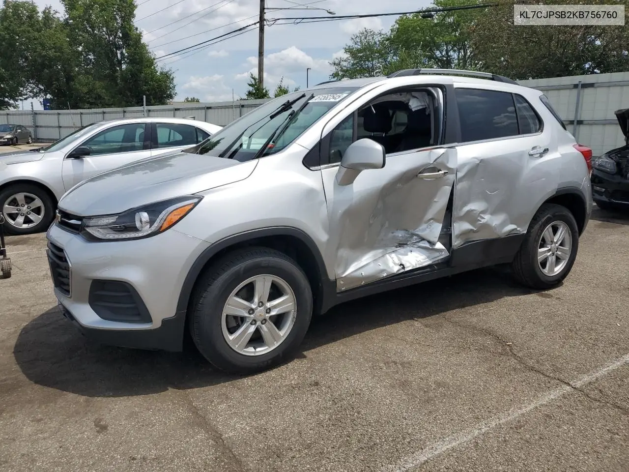 2019 Chevrolet Trax 1Lt VIN: KL7CJPSB2KB756760 Lot: 61582545