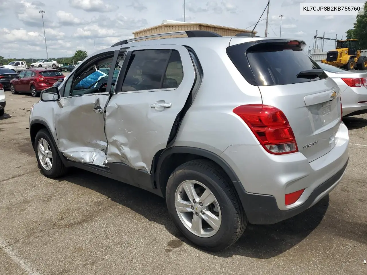 2019 Chevrolet Trax 1Lt VIN: KL7CJPSB2KB756760 Lot: 61582545