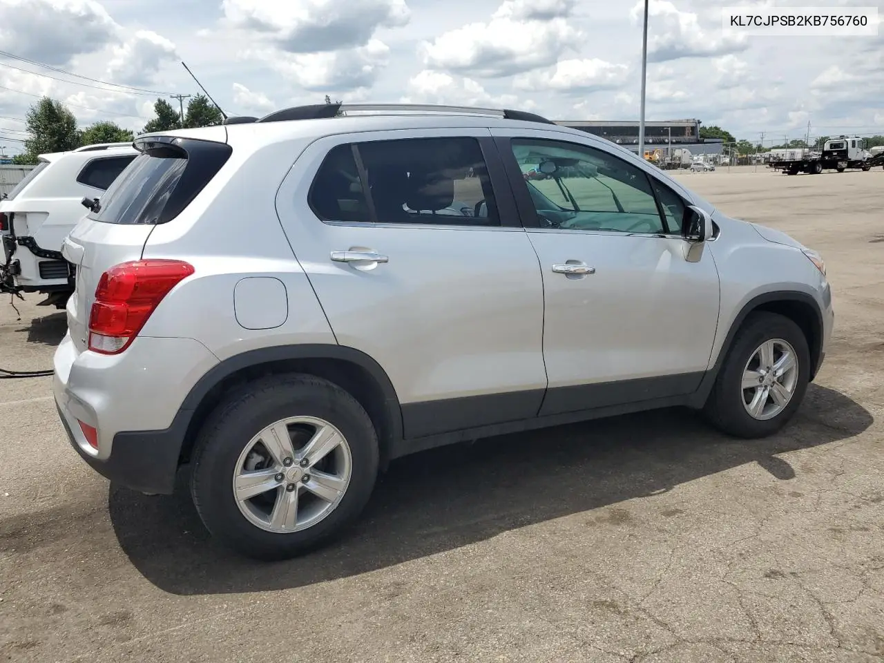 2019 Chevrolet Trax 1Lt VIN: KL7CJPSB2KB756760 Lot: 61582545