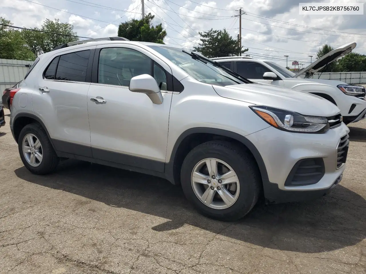 2019 Chevrolet Trax 1Lt VIN: KL7CJPSB2KB756760 Lot: 61582545