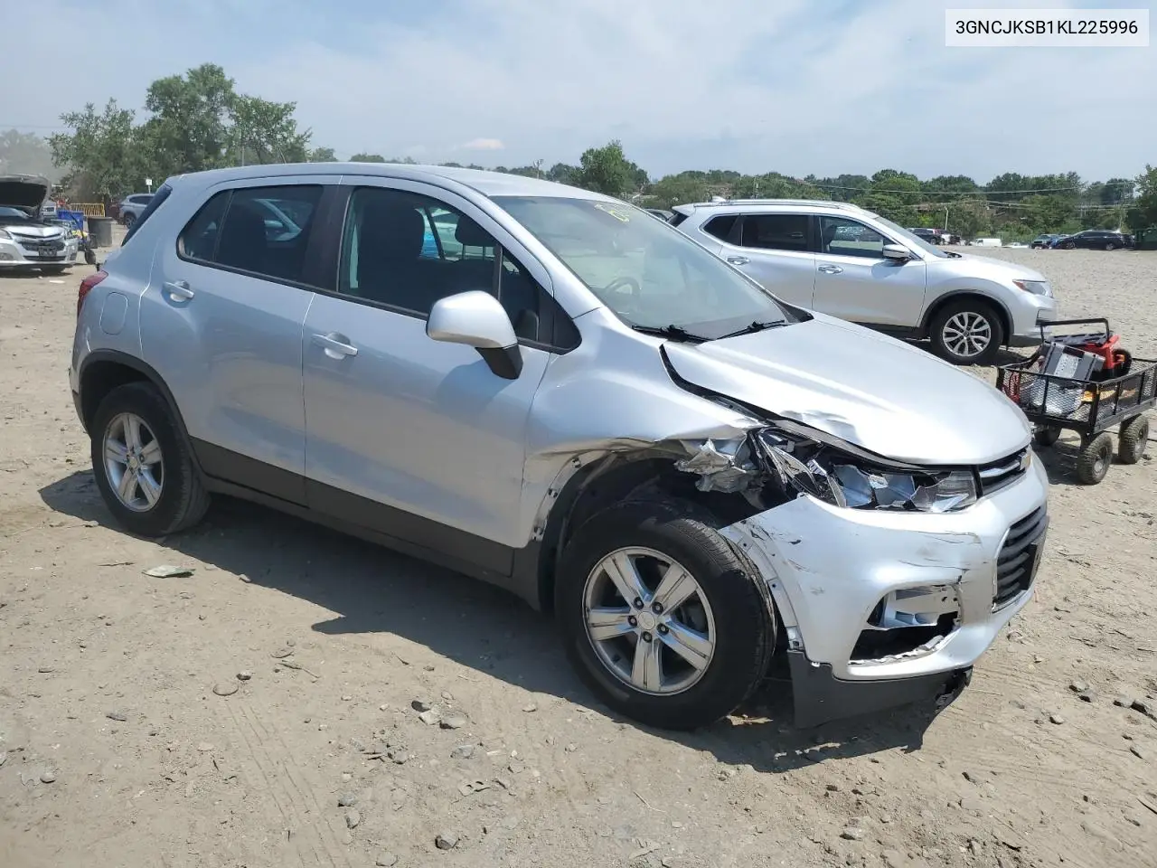 2019 Chevrolet Trax Ls VIN: 3GNCJKSB1KL225996 Lot: 62390655
