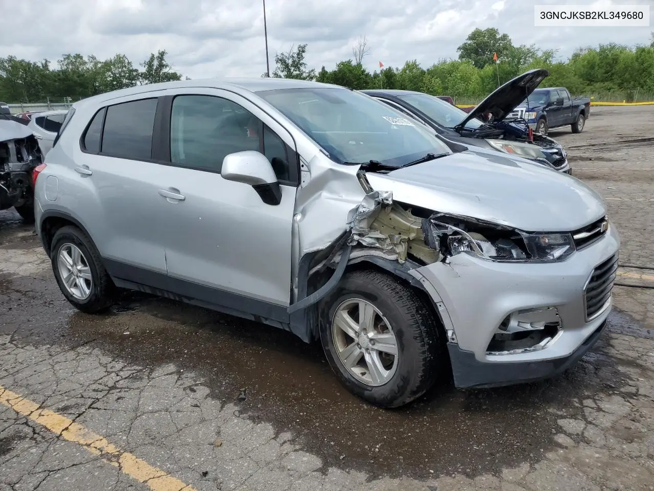 2019 Chevrolet Trax Ls VIN: 3GNCJKSB2KL349680 Lot: 62475115