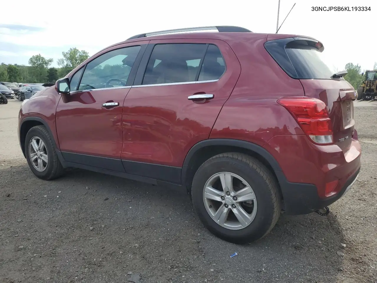 2019 Chevrolet Trax 1Lt VIN: 3GNCJPSB6KL193334 Lot: 62558095
