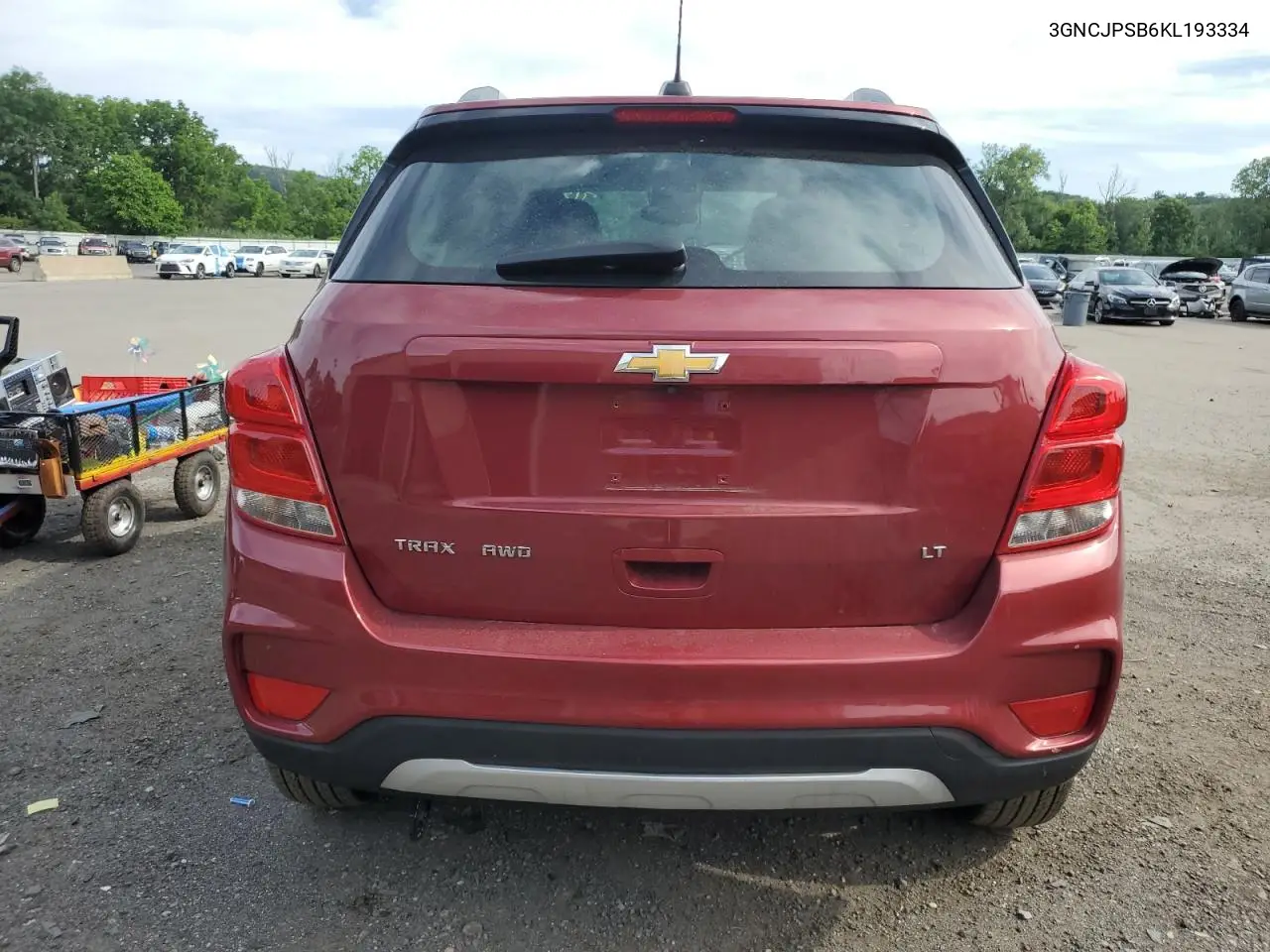 2019 Chevrolet Trax 1Lt VIN: 3GNCJPSB6KL193334 Lot: 62558095