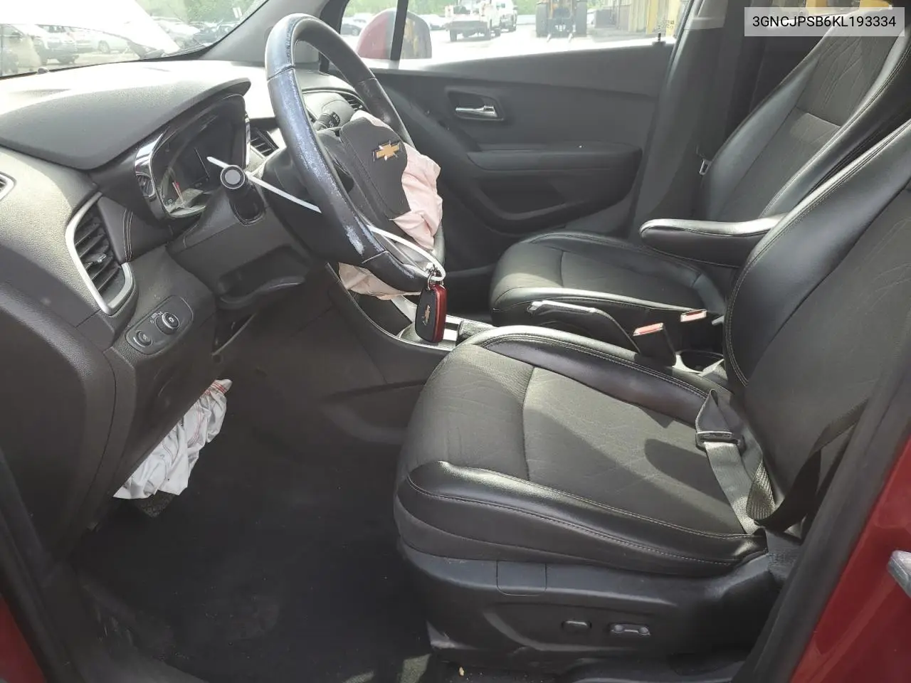 2019 Chevrolet Trax 1Lt VIN: 3GNCJPSB6KL193334 Lot: 62558095