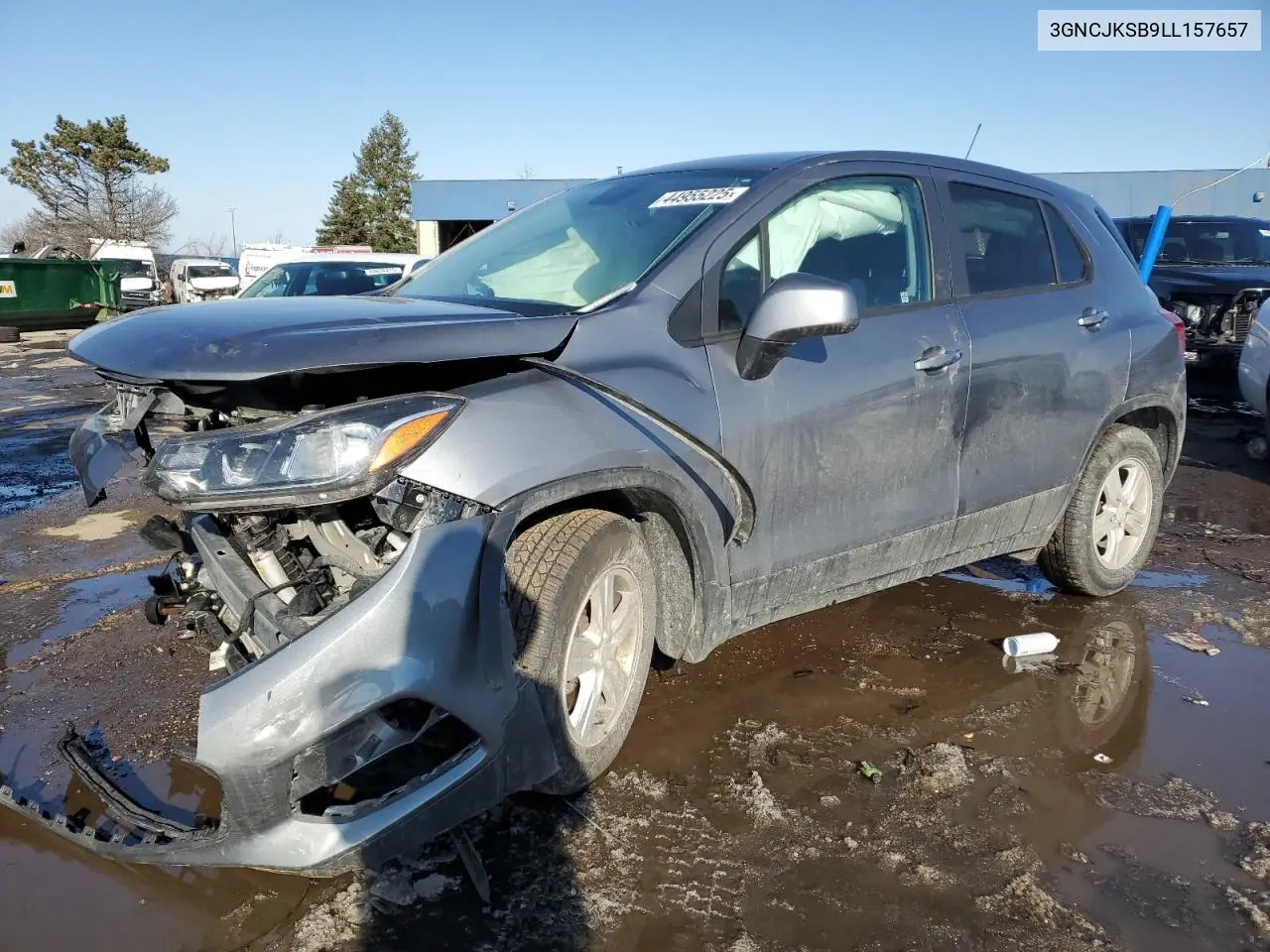 2020 Chevrolet Trax Ls VIN: 3GNCJKSB9LL157657 Lot: 44955225