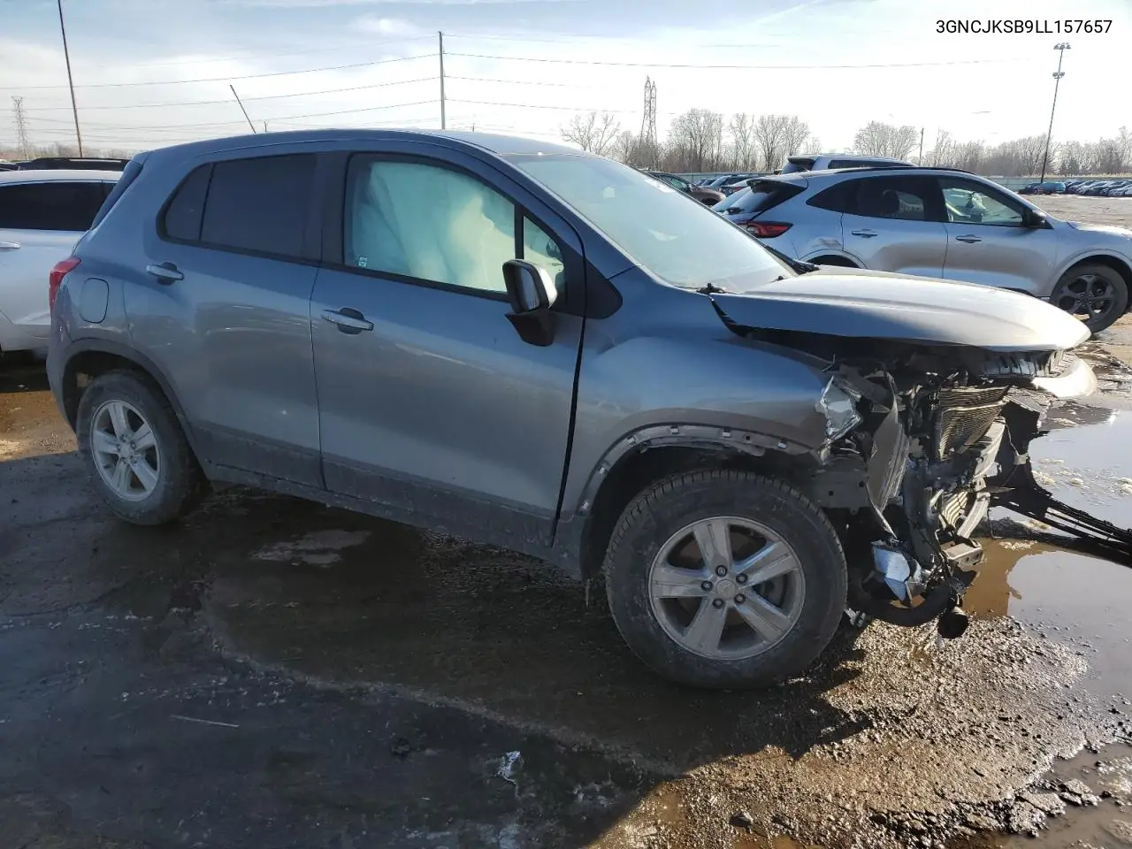 2020 Chevrolet Trax Ls VIN: 3GNCJKSB9LL157657 Lot: 44955225