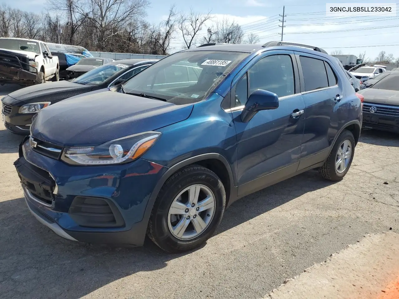 2020 Chevrolet Trax 1Lt VIN: 3GNCJLSB5LL233042 Lot: 48861185