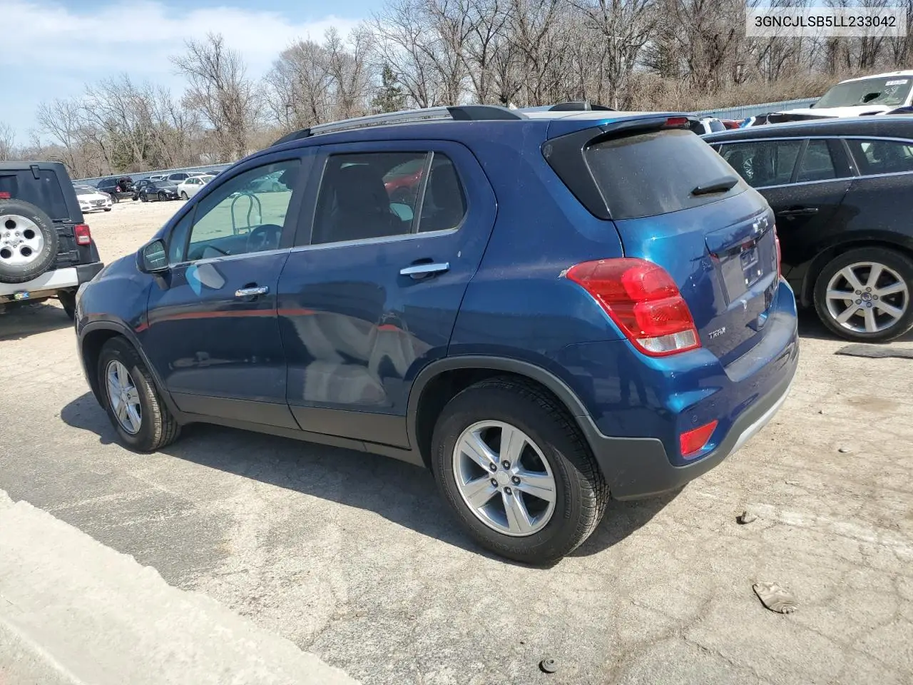 2020 Chevrolet Trax 1Lt VIN: 3GNCJLSB5LL233042 Lot: 48861185