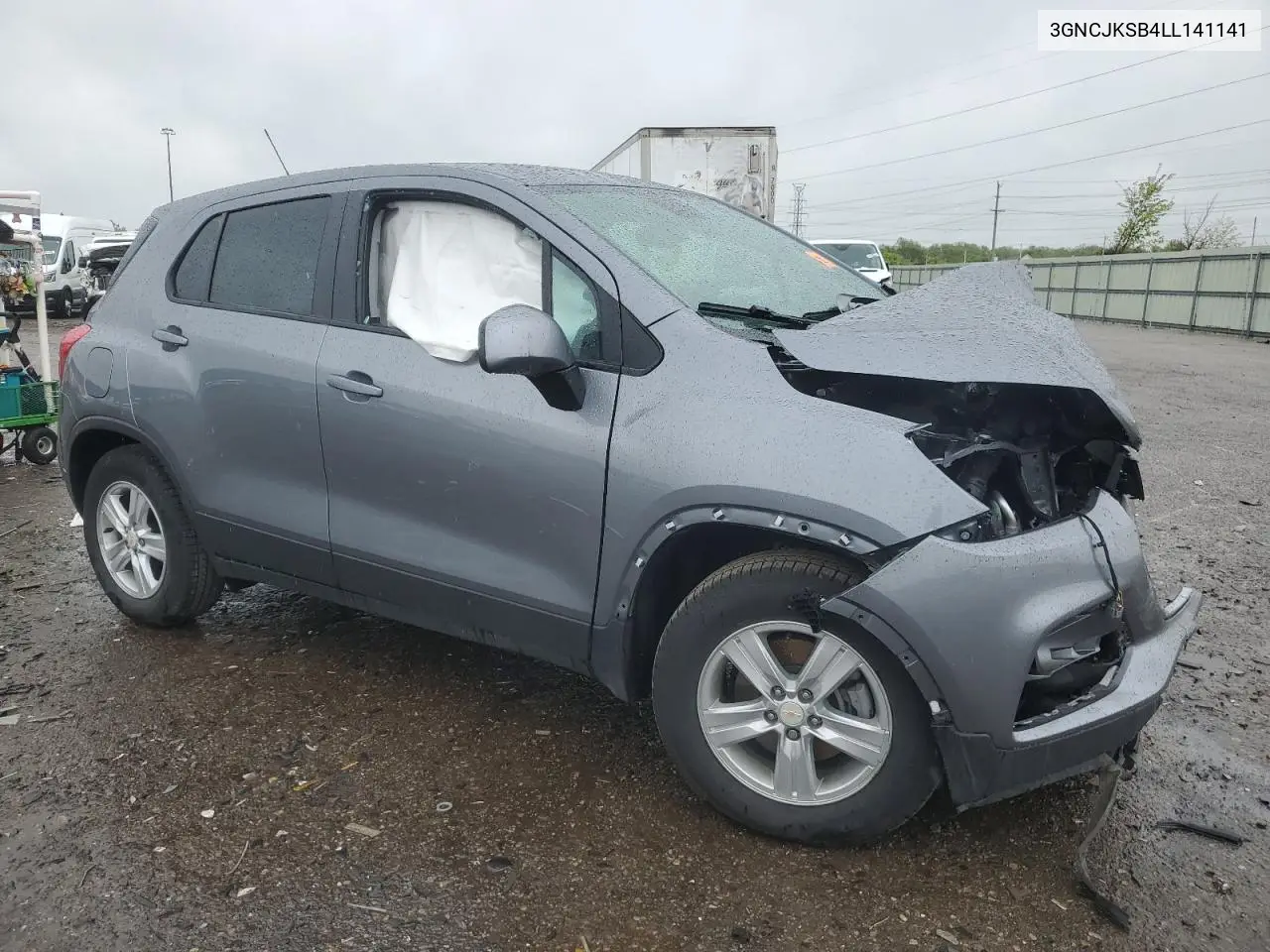 2020 Chevrolet Trax Ls VIN: 3GNCJKSB4LL141141 Lot: 56001635