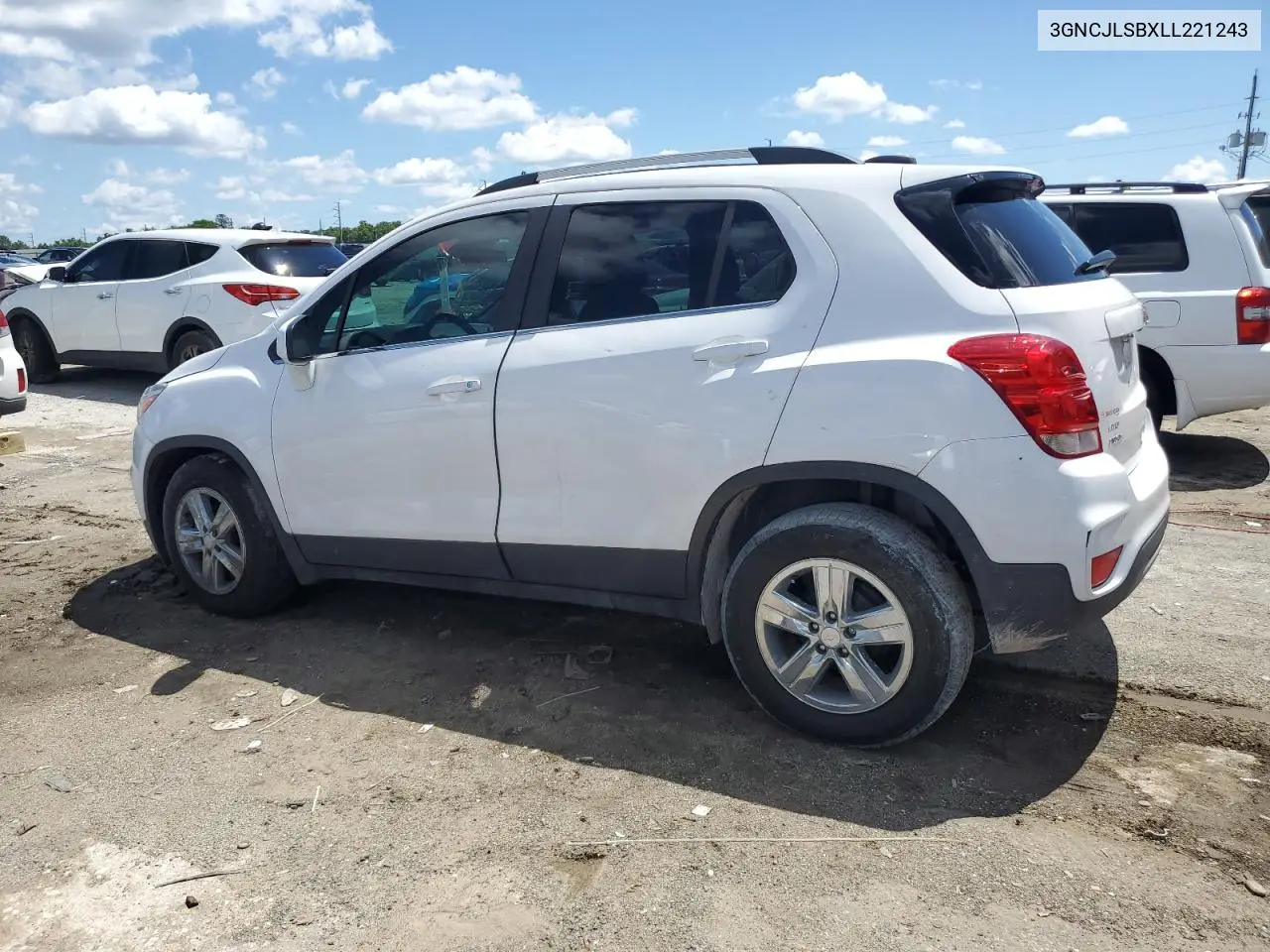 2020 Chevrolet Trax 1Lt VIN: 3GNCJLSBXLL221243 Lot: 56600505