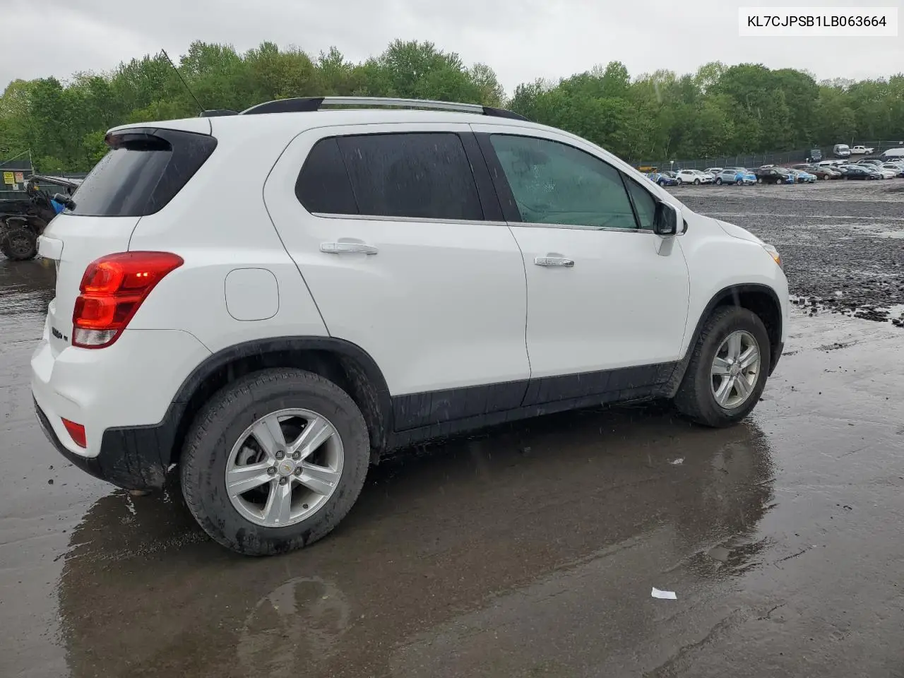 2020 Chevrolet Trax 1Lt VIN: KL7CJPSB1LB063664 Lot: 56886115