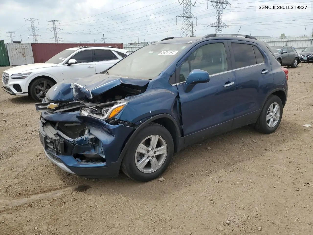 2020 Chevrolet Trax 1Lt VIN: 3GNCJLSB0LL319827 Lot: 57246955