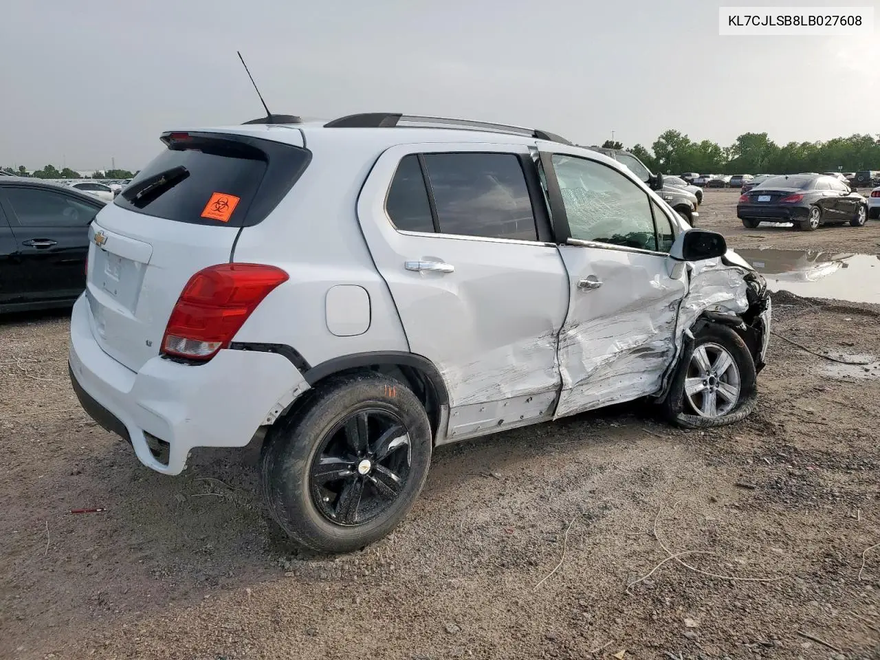 2020 Chevrolet Trax 1Lt VIN: KL7CJLSB8LB027608 Lot: 62699105