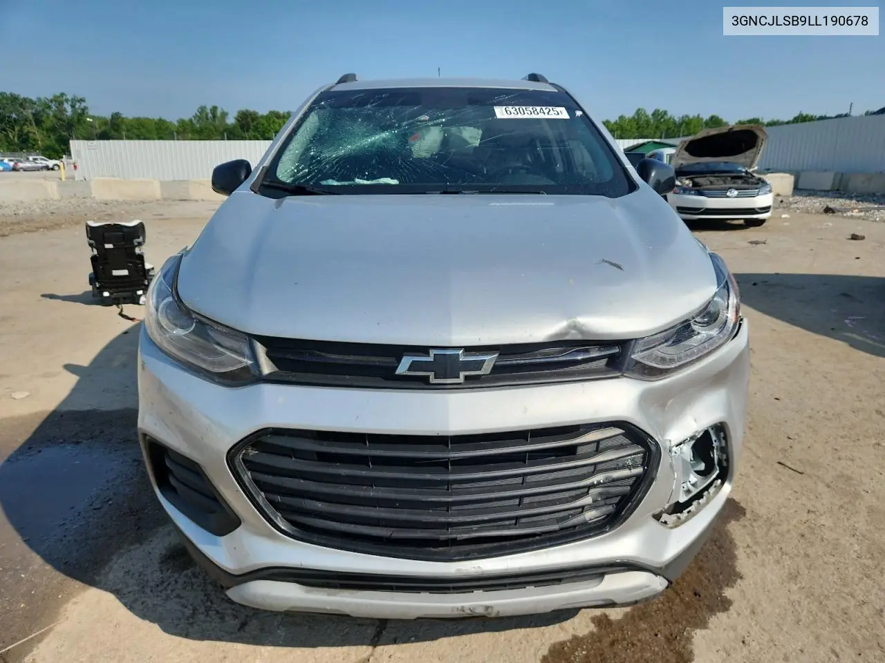 2020 Chevrolet Trax 1Lt VIN: 3GNCJLSB9LL190678 Lot: 63058425