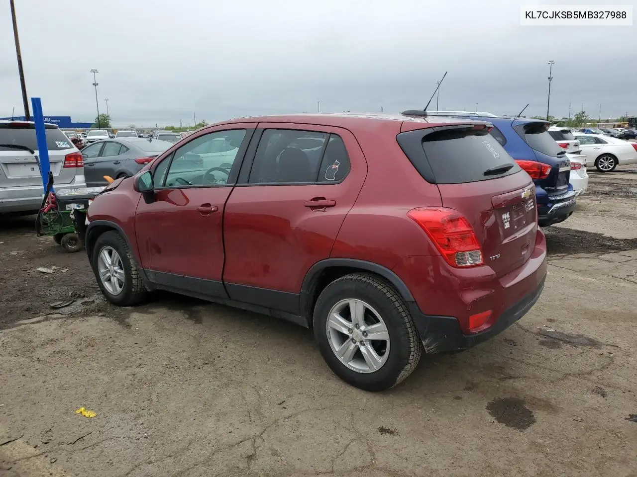 2021 Chevrolet Trax Ls VIN: KL7CJKSB5MB327988 Lot: 56778645