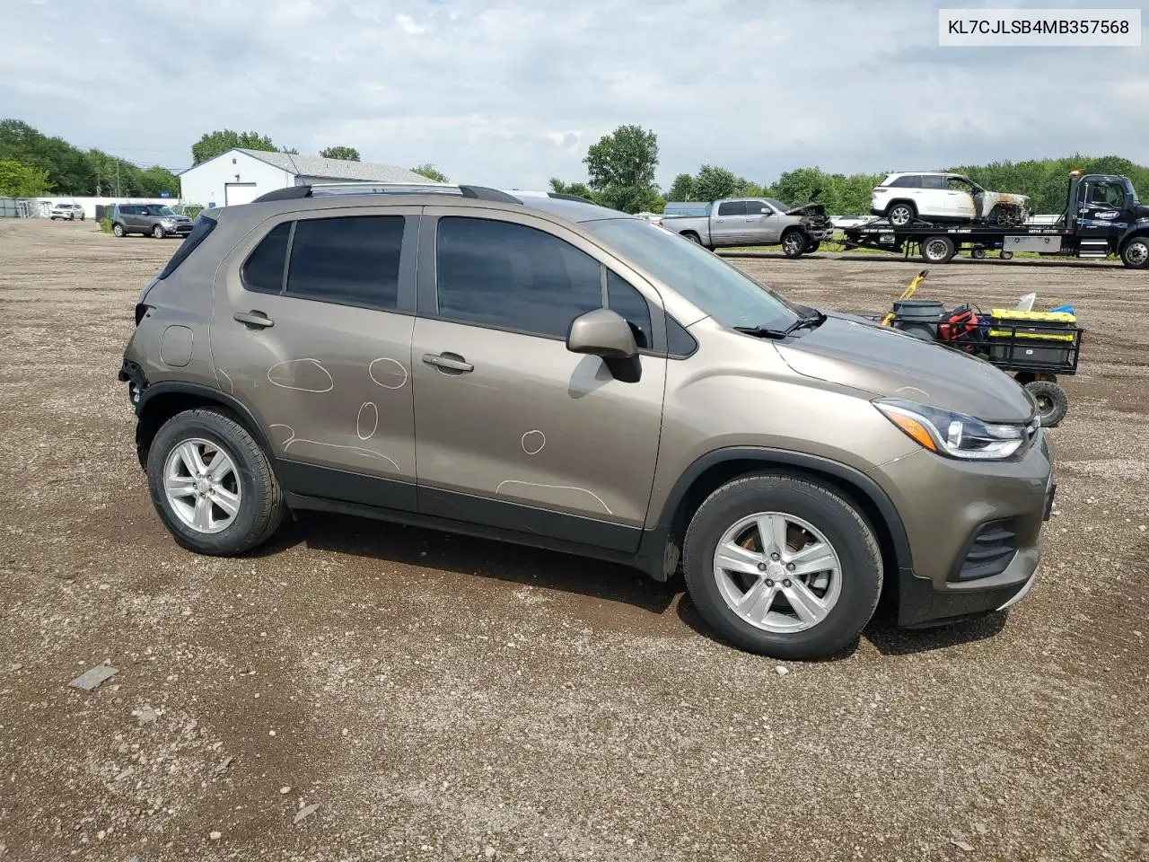 2021 Chevrolet Trax 1Lt VIN: KL7CJLSB4MB357568 Lot: 61654405