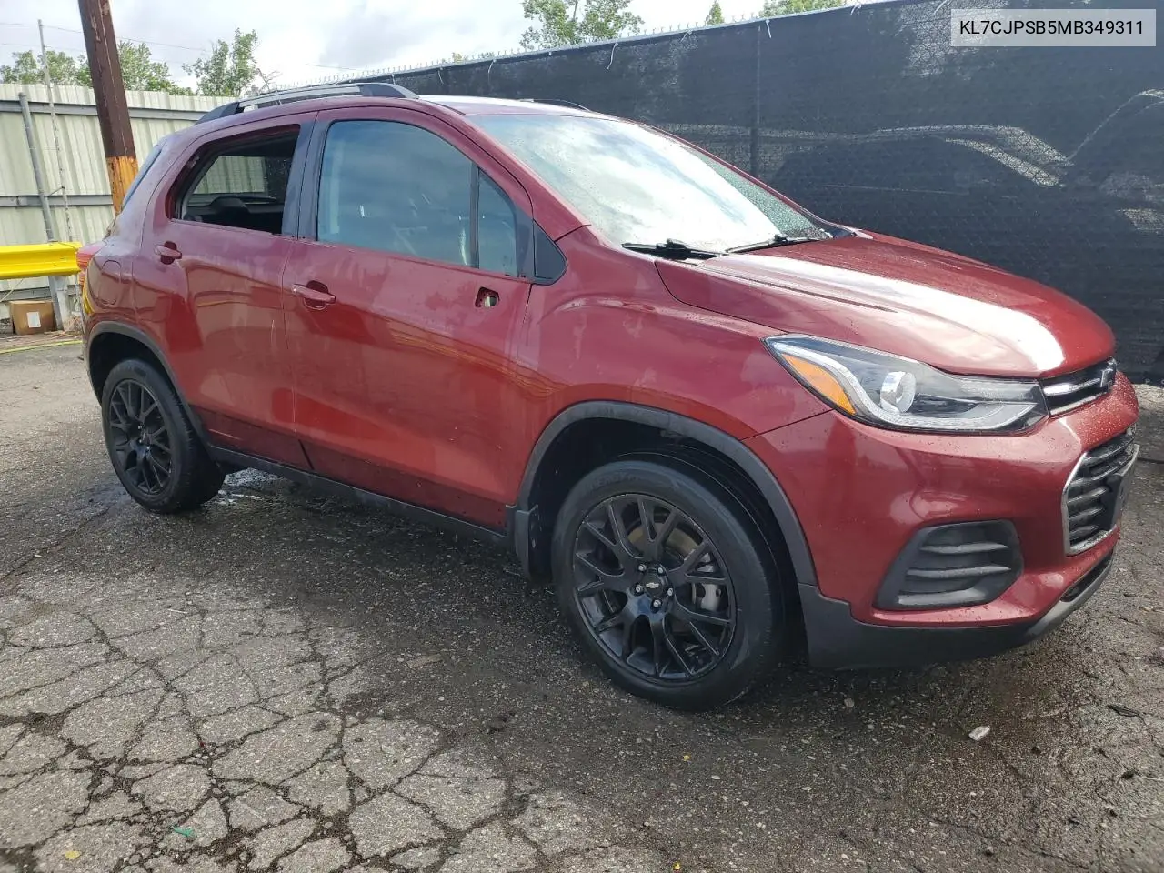 2021 Chevrolet Trax 1Lt VIN: KL7CJPSB5MB349311 Lot: 61666575