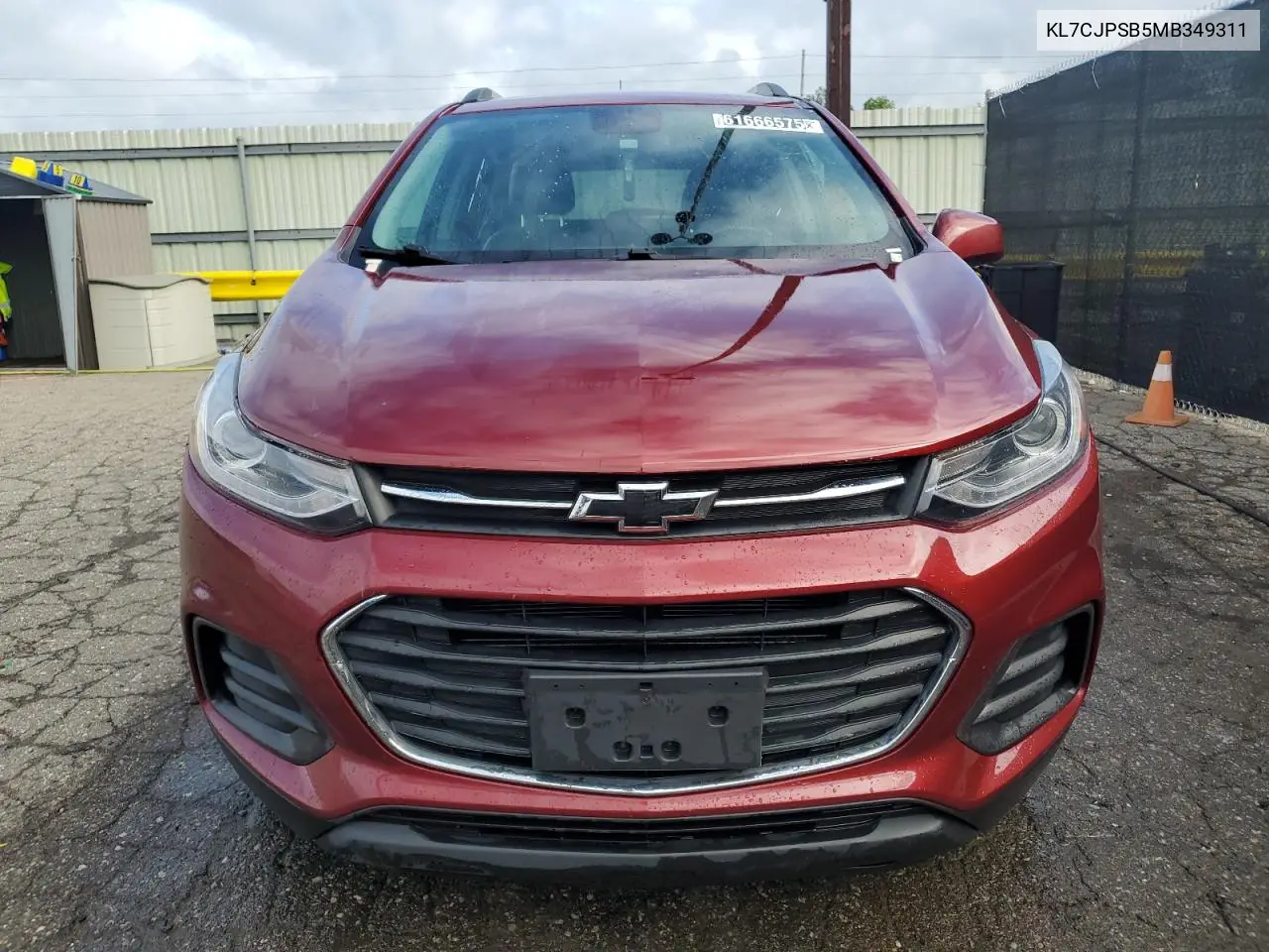 2021 Chevrolet Trax 1Lt VIN: KL7CJPSB5MB349311 Lot: 61666575