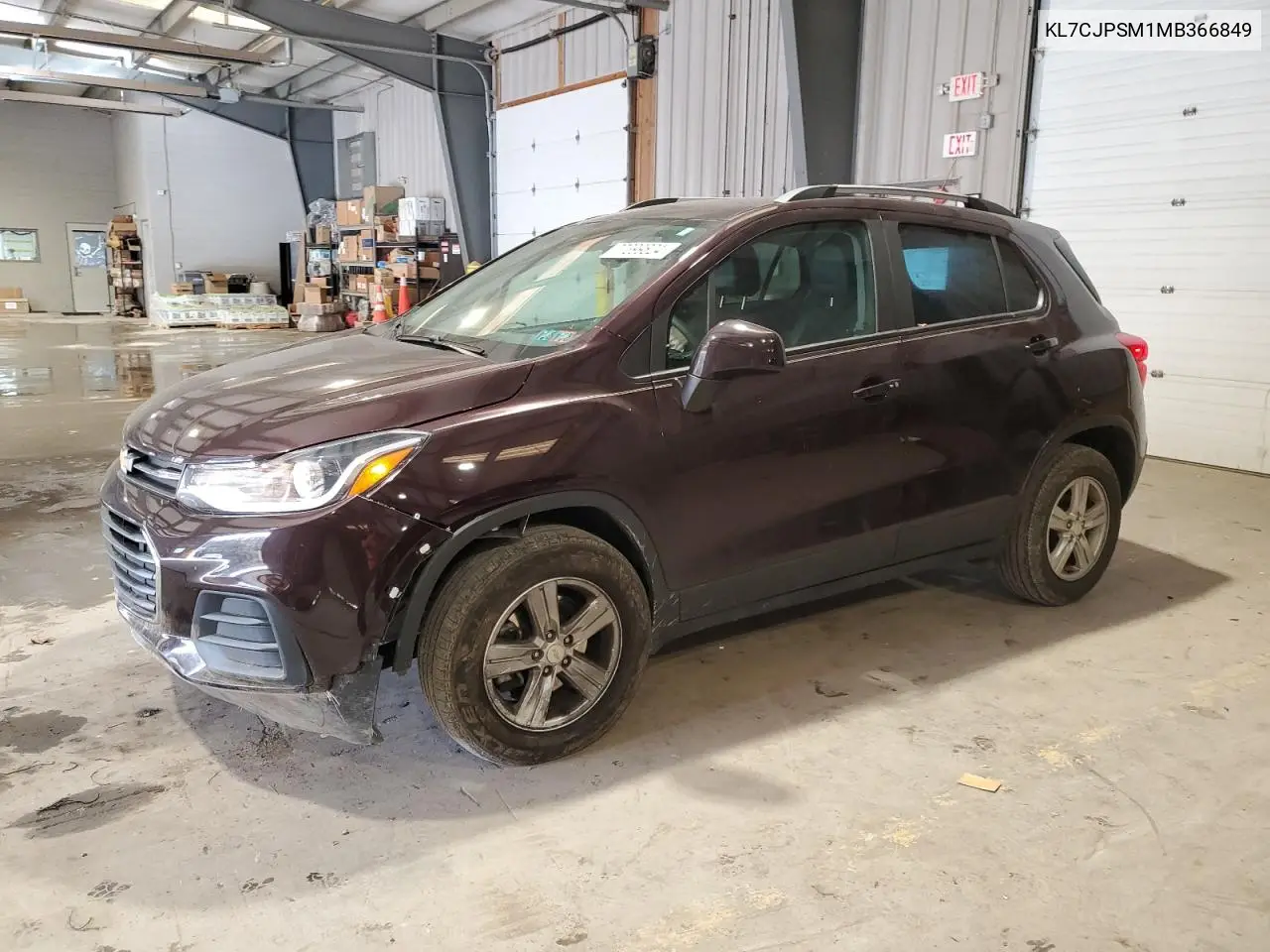 2021 Chevrolet Trax 1Lt VIN: KL7CJPSM1MB366849 Lot: 77399824