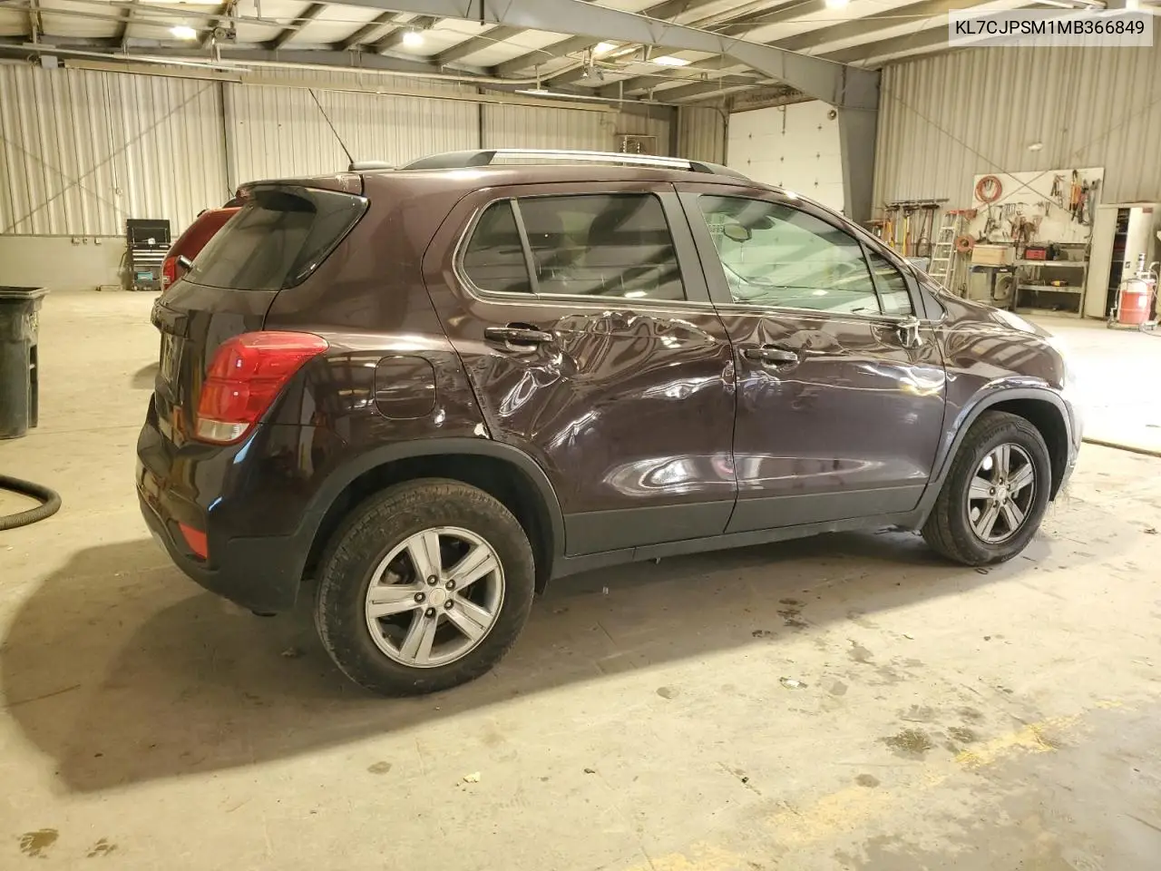 2021 Chevrolet Trax 1Lt VIN: KL7CJPSM1MB366849 Lot: 77399824